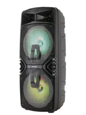 Sylvania 2 x 8" Bluetooth Light Up Karaoke Portable Speaker (Model SP782)